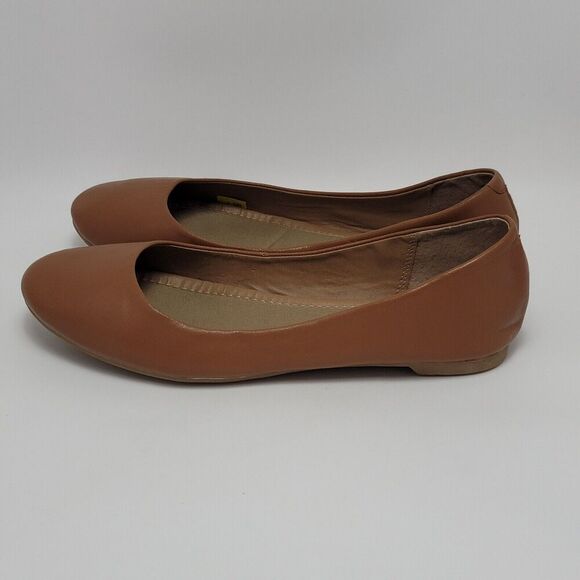 Steven Madden P-Heaven Womens Brown Solid Leather Slip On Ballet Flats Size 8.5 - Picture 2 of 11